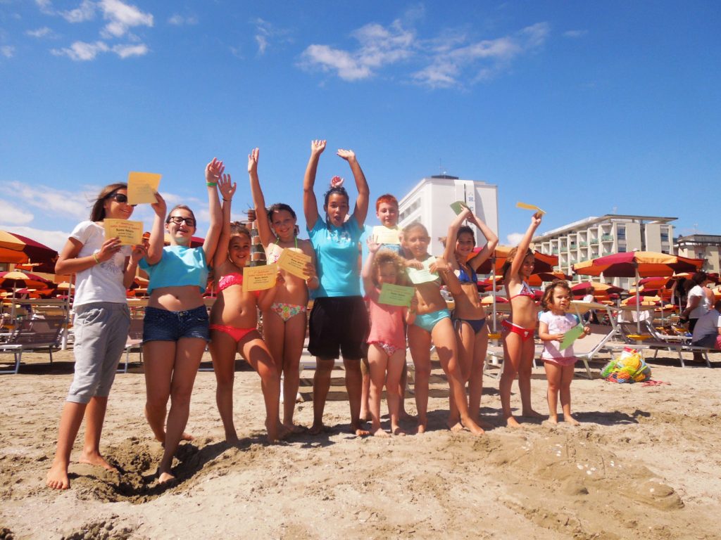 animazione in spiaggia con bambini